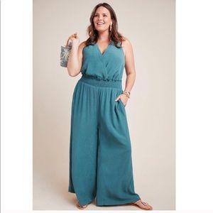 Anthropologie Bionda Plisse Jumpsuit